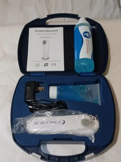 US 1000 3rd Edition Portable Ultrasound Therapy with 8oz Ultrasound Gel
