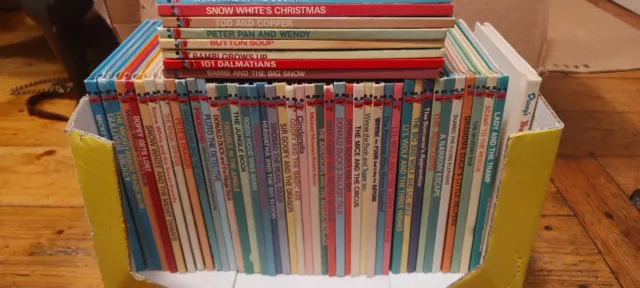 50 X Vintage Disney's Wonderful World Of Reading Book Bundle Job Lot Year...
