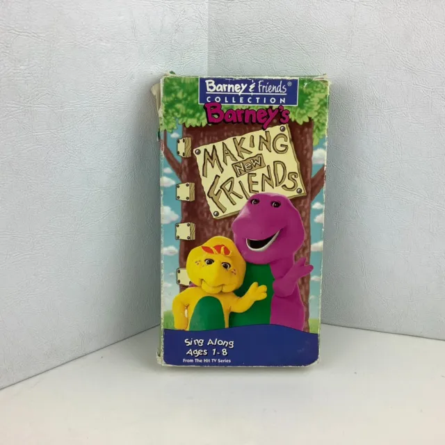 Vintage Barney Making New Friends Vhs Tape 1499 Picclick