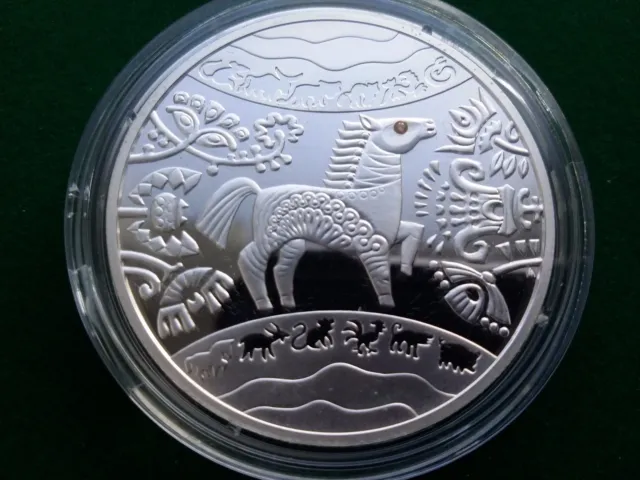 Ukraine 5 UAH "Year of the Horse" Silver coin , 2014 ,year