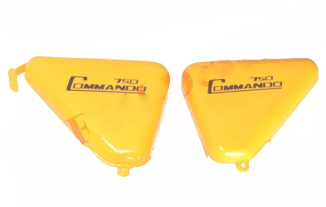 For Norton Commando 750 Tool Box Oil Tank Side Panel Steel Yellow Painted GEc