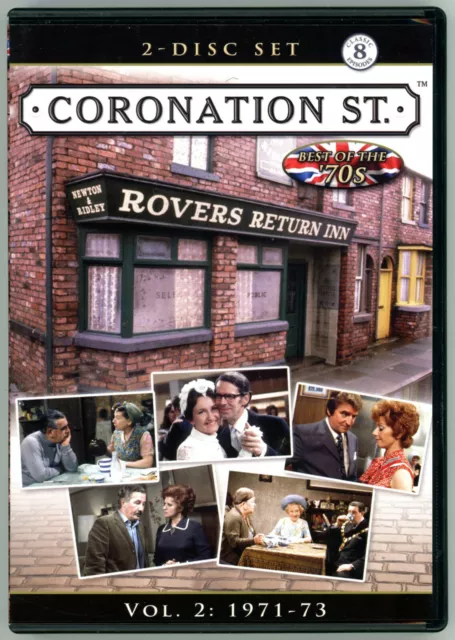 CORONATION STREET ~ THE 70s ~ VOLUME 2: 1971-73 ~ 2 DVDs ~ 8 CLASSIC EPISODES