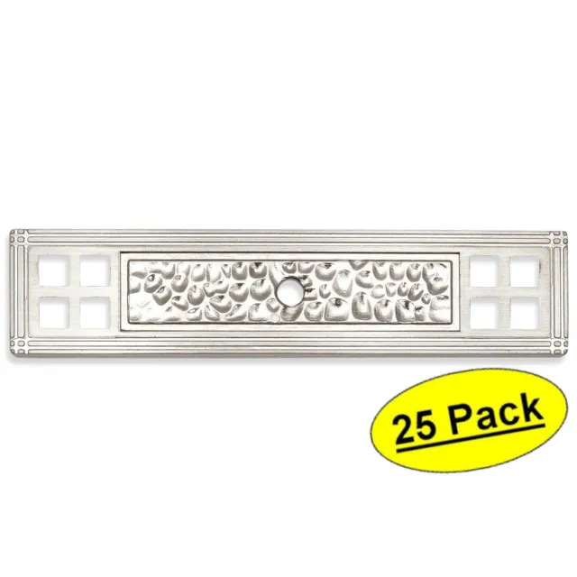 *25 Pack* Cosmas Satin Nickel Cabinet Hardware Knob Backplates #10552SN