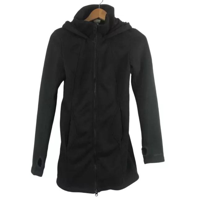 Bench Women's Size XS (US 4) Black Knit Long Sleeve Outerwear Jacket Hooded