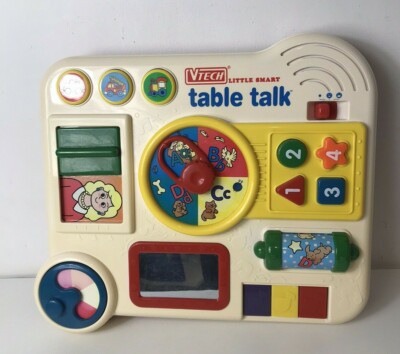 Vtech Little SMART Table Talk parlando Pre Scuola Attività Testato & completamente funzionante 