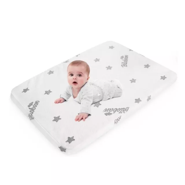 Bassinet Mattress Pad 24 x 42 Baby Foam Pad with Removable Zippered Cover