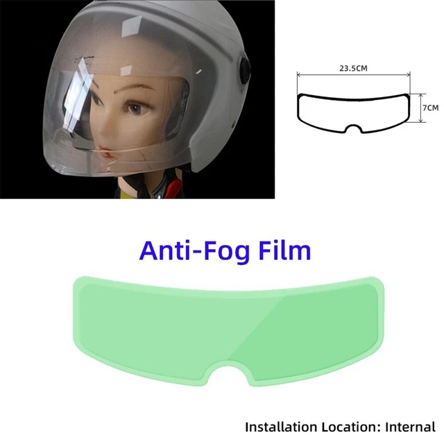 2 piezas casco de moto lámina antilluvia y antiherrajes lente transparente a prueba de lluvias