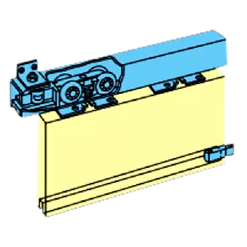 HENDERSON Husky Folding Track Sliding Door Gear (Fitting Only) 2 Door