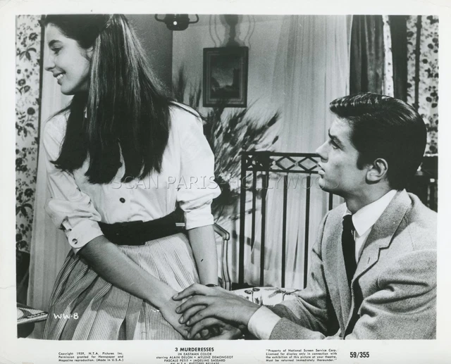 Photo De Cinéma 1959 : Alain Delon & Mylène Demongeot (Faibles Femmes)