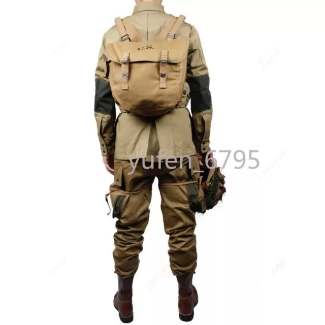 WW2 US ARMY M42 solider Airborne Paratrooper Uniform Jacket And Pants Equipment 3