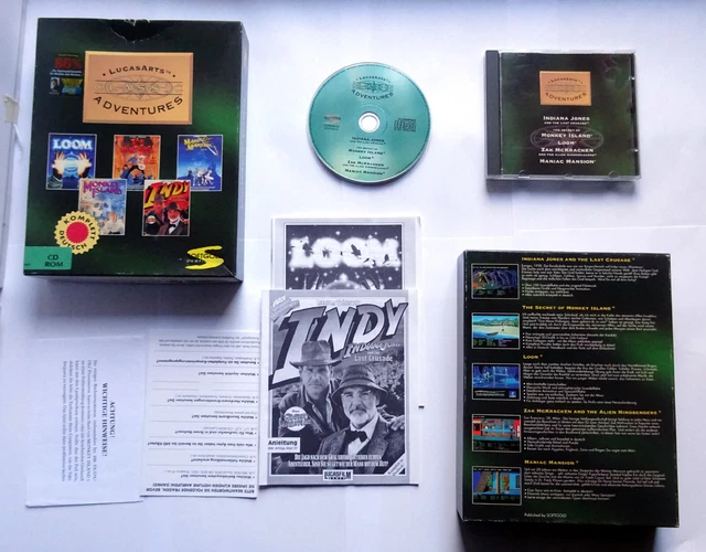 MONKEY ISLAND MANIAC Mansion Zak McKracken Loom Last Crusade Lucasarts