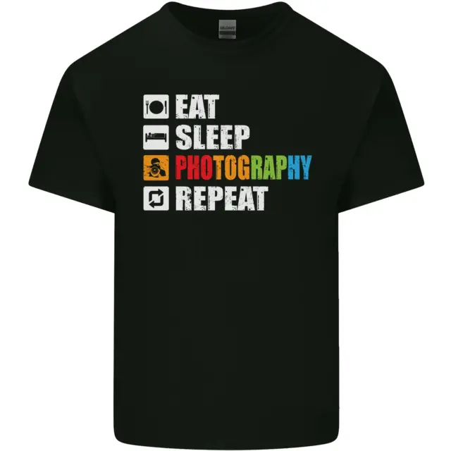 Photography Eat Sleep Photographer Funny Mens Cotton T-Shirt Tee Top
