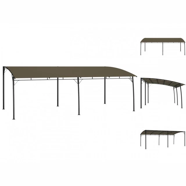 Garten-Sonnenschutz 6x3x2,55 M Taupe Garten