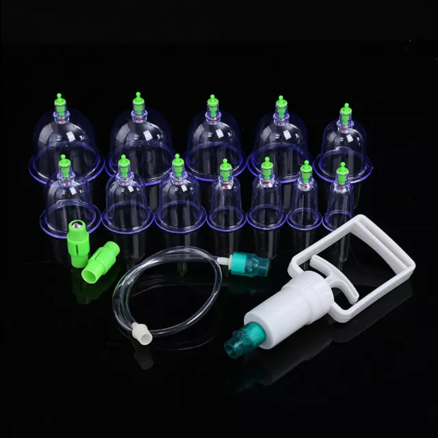 12pcs Vacuum Cupping Cups Suction Therapy Device Body Massager Cupping Tool