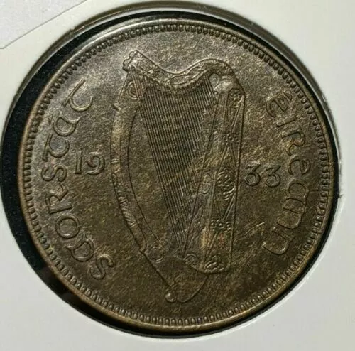 Ireland Republic 1933 1/2 Penny KM# 2 #134 2