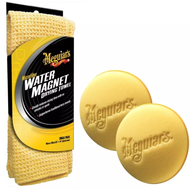 Meguiars Agua Imán Paño Seco + Aplicador Almohadillas Auftrags-Schwamm