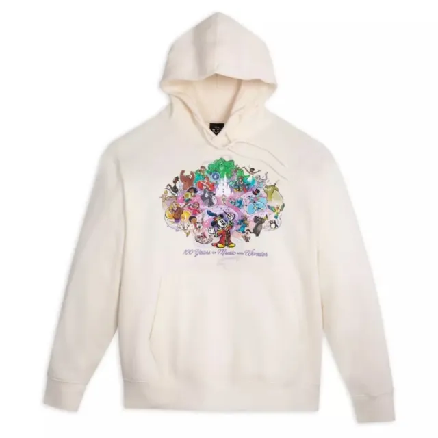 DISNEY 100TH ANNIVERSARY 100 Years Of Music And Wonder Hoodie XXL Mickey  Mouse £66.89 - PicClick UK