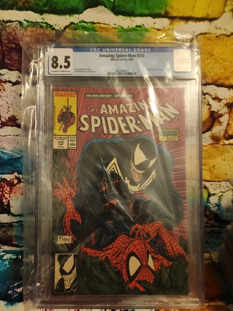 Amazing Spider-man 316 CGC 8.5  1st Full Venom Cover Classic Todd McFarlane
