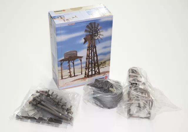 SCHLEICH Windrad/Wasserturm Art. 42005 – Rarität, unbespielt