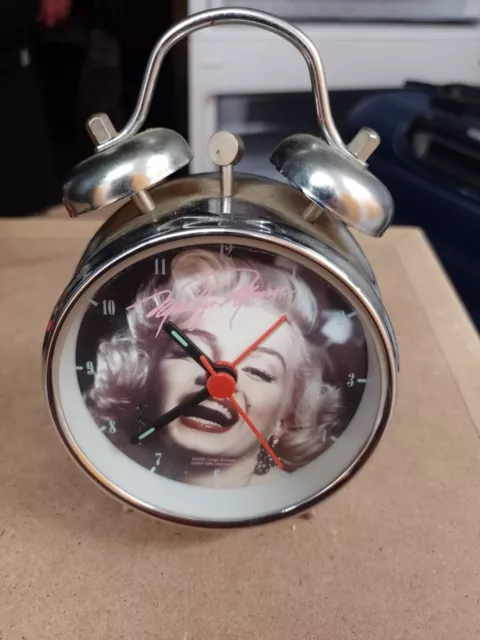 Marilyn Monroe 4" Double Bell Alarm Clock