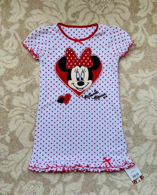 Disney Minnie Mouse Nightie Dress Pyjamas - Age 3 - 4 Years - New with Tags