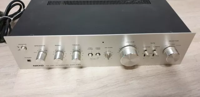 NIKKO INTEGRATED STEREO AMPLIFIER, Modell: No. NA-390, 125Watt an Bastler