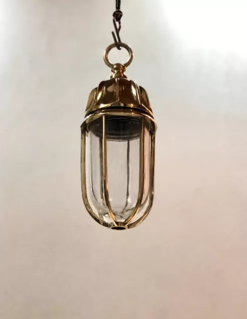 Nautical Antique Ship Hanging Cargo Solid Brass Ceiling Pendant Light Fixture