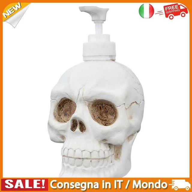IT 350ml Retro Skull Shaped Liquid Dispenser Shampoo Lotion Shower Gel Foam Bott
