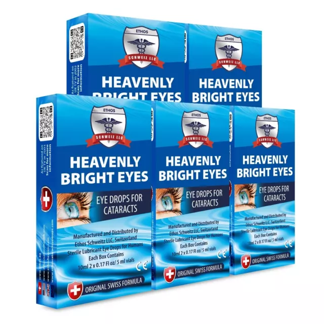 Ethos Heavenly Bright Eyes Augentropfen für Katarakt 50 ml wie auf UK TV 2003 gesehen