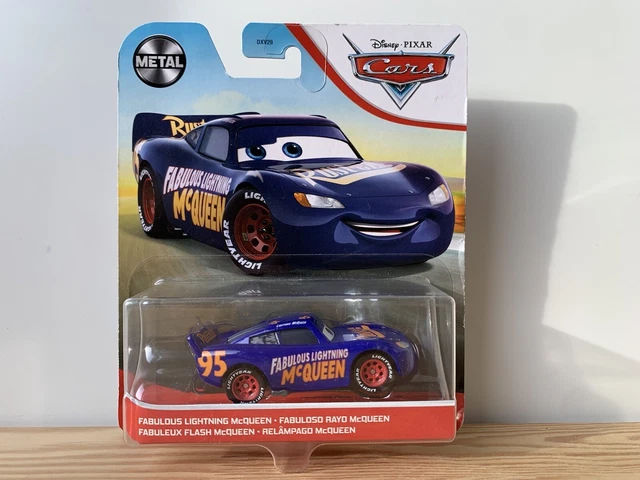 DISNEY CARS 3 Pixar Fabulous Lightning McQueen Blau Metall Mattel 1:55 ...