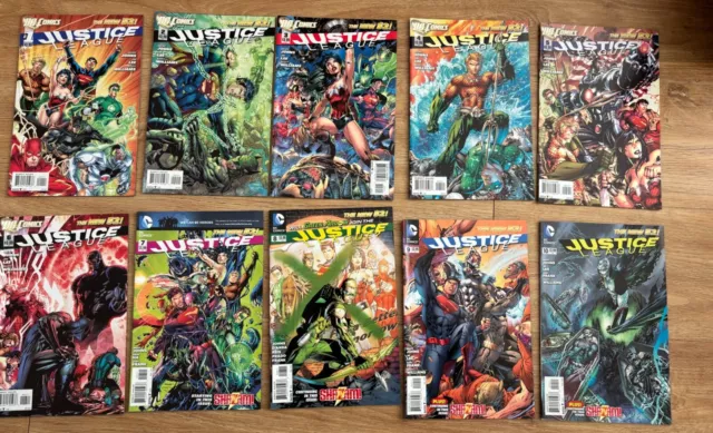 Justice League #1-17 New 52 (2011,Geoff Johns/Jim Lee)