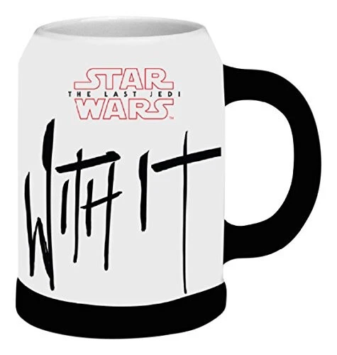 Star Wars Epviii the Last Jedi: Basic Stein Boo Roll with It, Ceramic, White,