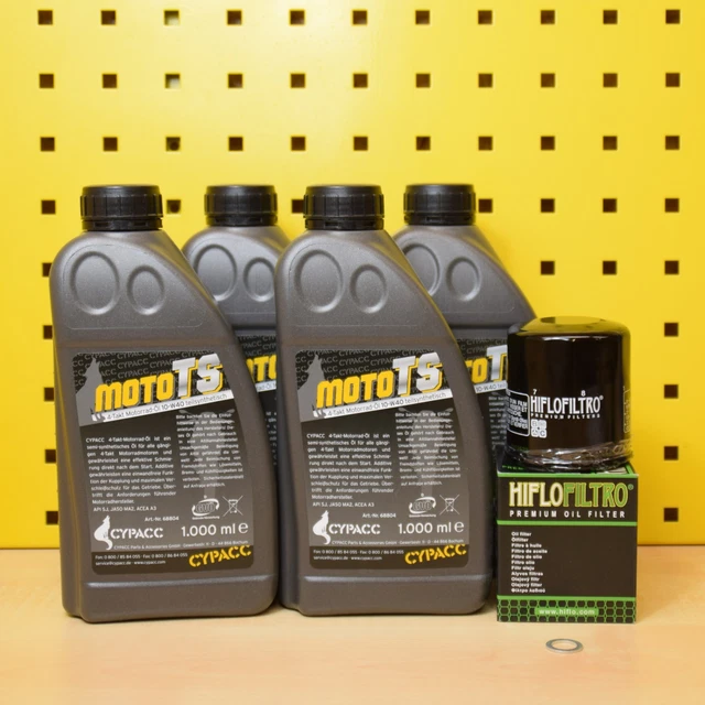 Motorrad Kawasaki Z900 Motul 10W-40 Öl HiFlo Ölfilter Für Kawasaki ZZR 600, 90-01, ZX600D ZX600E - Ölwechselset Inkl. Motoröl, Filter, Dichtring Kawasaki Zzr 600 Motoröl