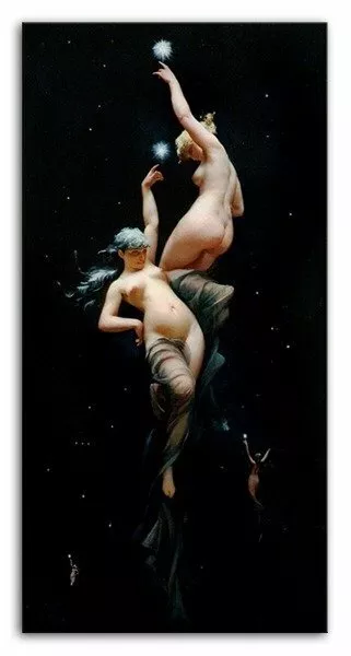 Luis Ricardo Falero - Kunstdruck auf Leinwand - 45x90cm