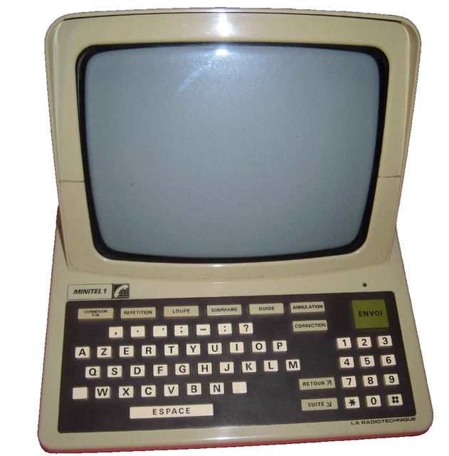 Ancien Minitel 9 Radiotechnique – Ordinateur Vintage Industriel – état Fonctionnel