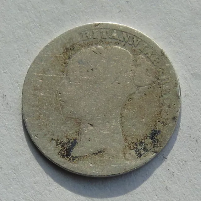 1882, Queen Victoria Young Head Silver Threepence, Some Good Detail, S3914