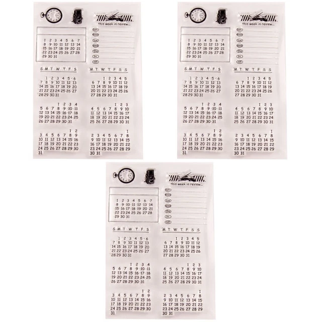 3 stücke klar stempel transparent dichtstempel für diy scrapbooking handwerk 3