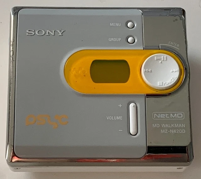 SONY NET MD Walkman MZN420D Portable MiniDisc Player for Parts/Repair