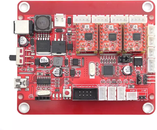 RATTMMOTOR CNC Controller Board 3 Axis GRBL USB Port CNC Router Engraving Machin