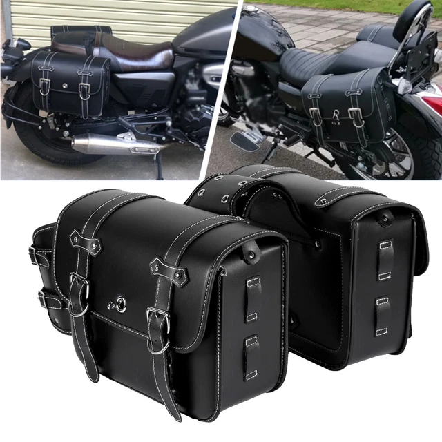 Sacoche Cavalière Indiana Honda Shadow VT 125 C noir gauche
