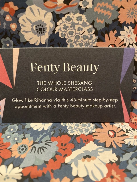 Harvey Nichols Fenty Beauty 🌸 Whole Shebang 45min  Colour Masterclass Voucher
