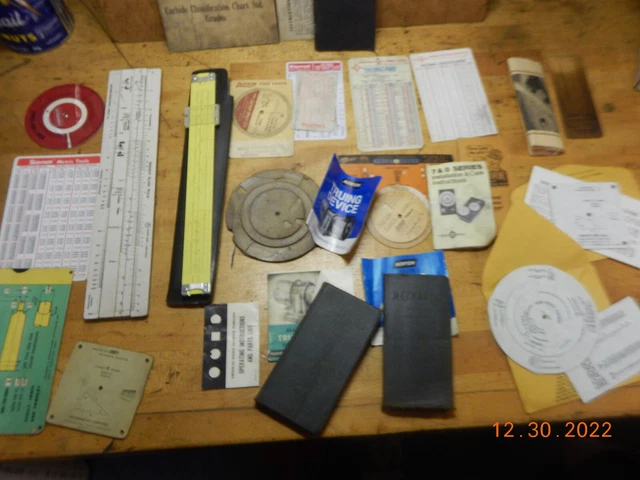 Pile Of Machinist Engineer Calculators Slide Rule Conversion Charts Starrett ... Pile Of Machinist Engineer Calculators Slide Rule Conversion Charts Starrett ...