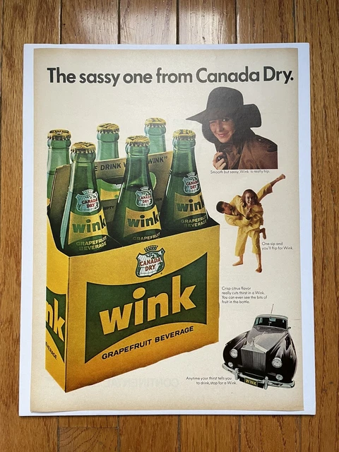 Vintage Canada Dry Advertising Print - Archival Poster Ad 60s