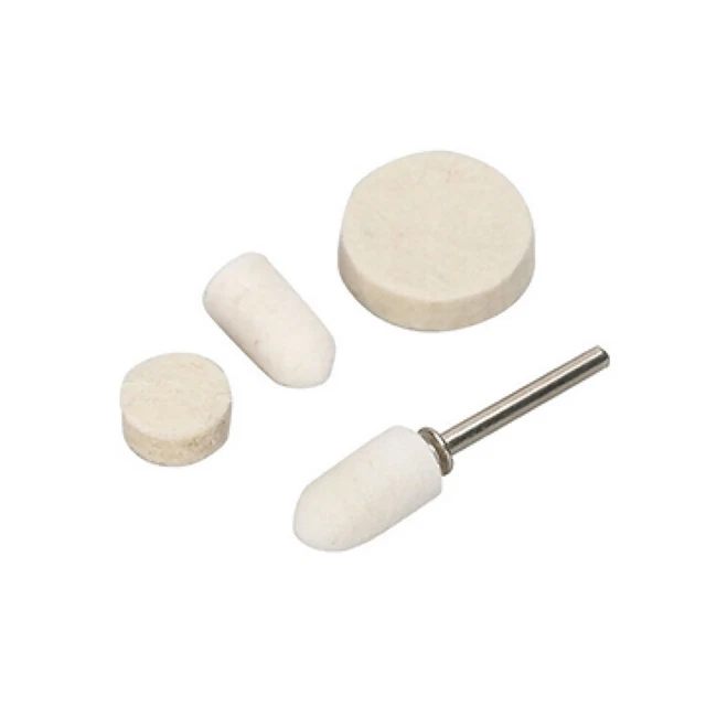 100Pack Wool Felt Pad Wheel Polishing Tip Jade Carving Ivory Carving Jewelry