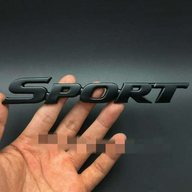 165 x 23mm Metal SPORT Car Racing Trunk Fender Door Emblem Badge Decals Sticker