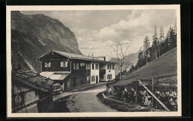 AK Ramsau b. Berchtesgaden /Bayr. Hochland, Gasthaus u. Pension Schwarzbachwach