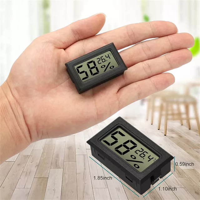 Digital Temperature Humidity Meter Sensor Indoor Room Thermometer LCD Display UK