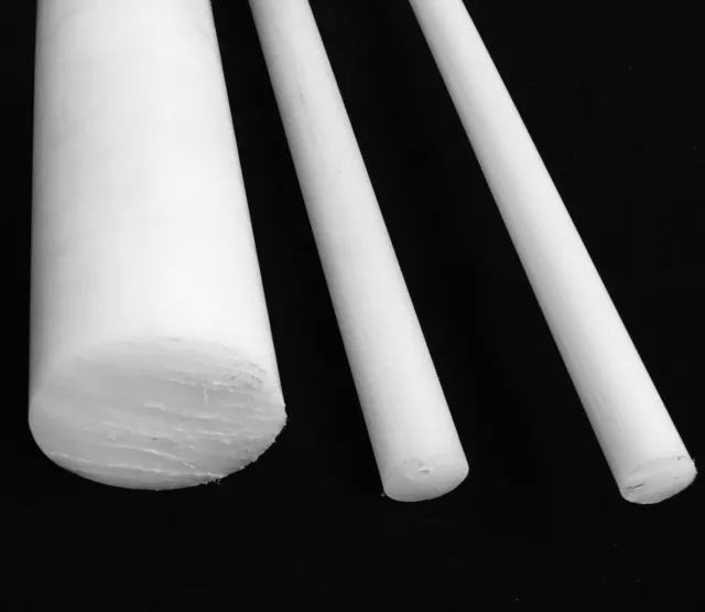 3/8”  Diameter Natural Nylon  Plastic Rod - Price Per Foot -Cut to Size!