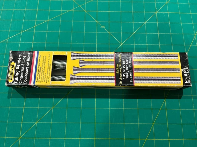 General Tools Tubing Benders No. S106   Six Sizes 1/4" through 5/8"