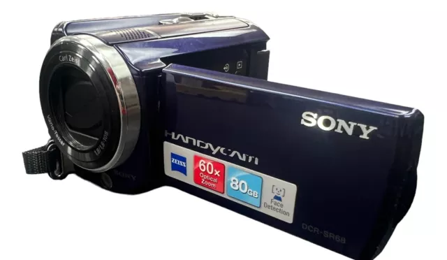 Sony HandyCam DCR-SR68 80GB HDD Digital Video Camera with power adapter